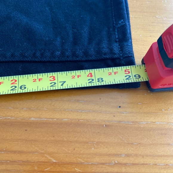 Woman’s black jeans (with a sheen) by Joe’s is a size 26 and length 29 inches. - Picture 6 of 6